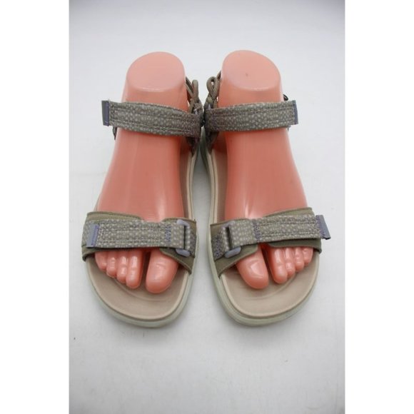 ECCO X-Trinsic Women's Size 37 Sandals Flat Green White Open Toe Outdoor - Picture 2 of 9